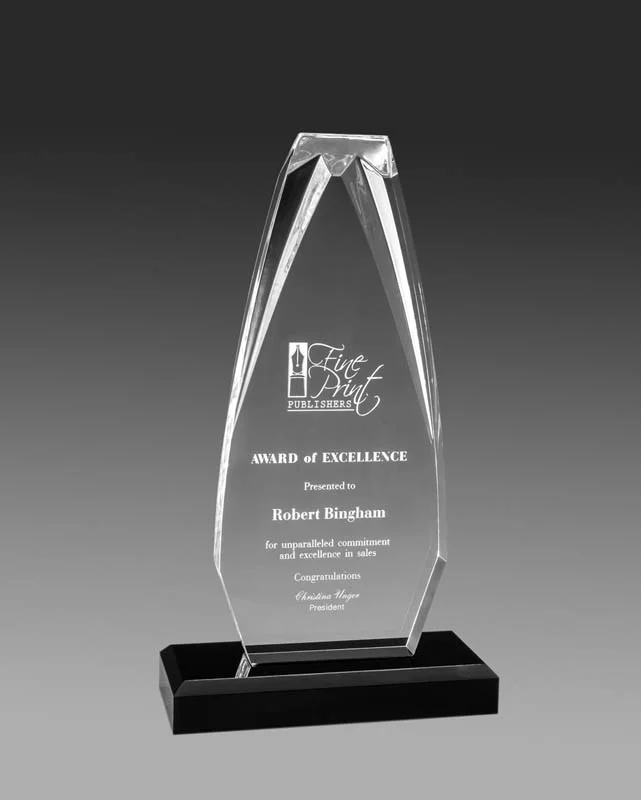 Glacier Series Acrylic Award- 3 Sizes (2 Custom Options)