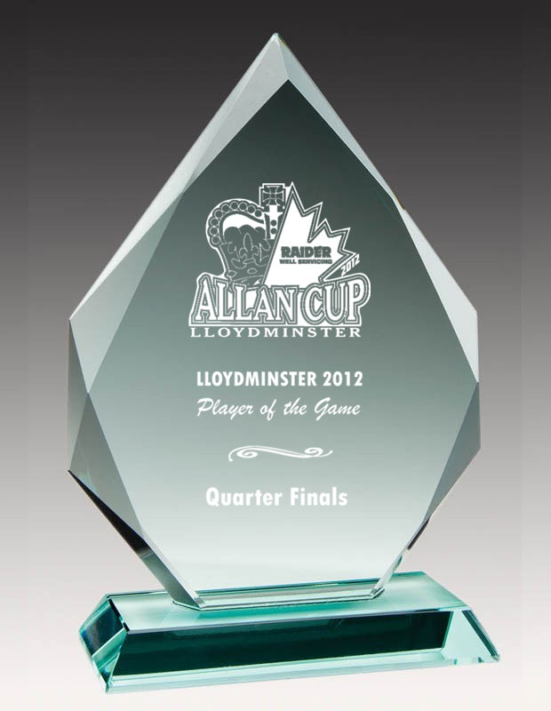 Glass Diamond Award 3 Sizes (Includes Engraving)