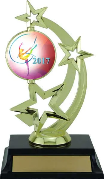 Spinner Gymnastics Trophy 7" (Includes Engraving)