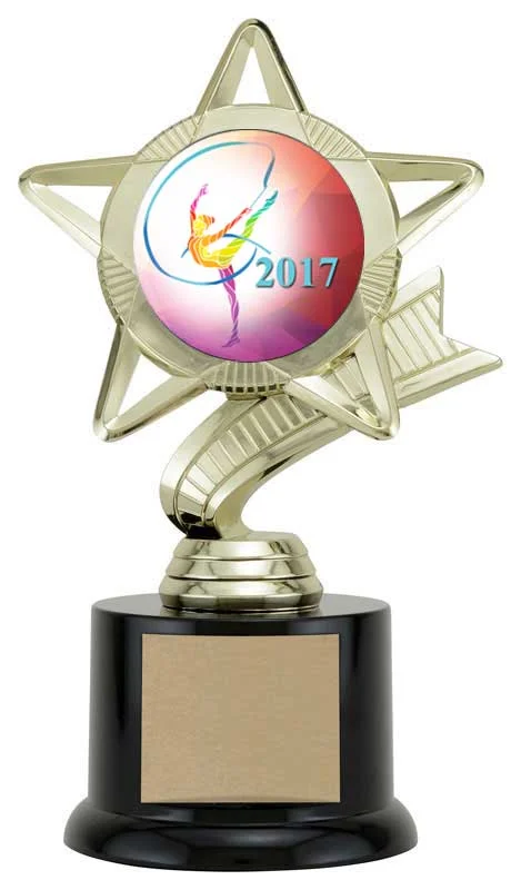 Star Gymnastics Trophy 7.5" (Includes Engraving)