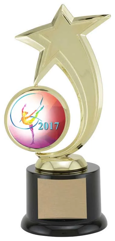 Star Spinner Gymnastics Trophy 8" (Includes Engraving)