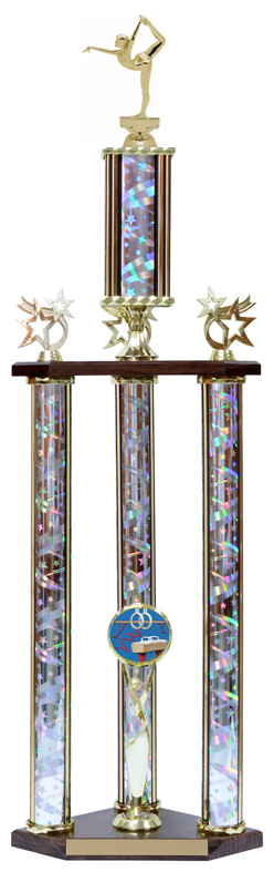 Large Gymnastics Trophy Assembled- 3 Sizes (Includes Engraving)