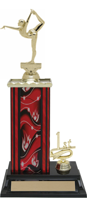 Gymnastics Trophy Assembled- 3 Sizes (Includes Engraving)