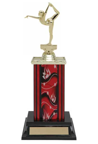 Gymnastics Trophy Assembled- 3 Sizes (Includes Engraving)