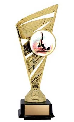 Solar Series Custom Logo Gold Trophy 9" (Includes Engraving)