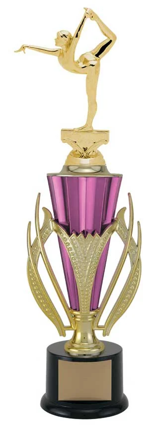 Gymnastics Trophy Pink- 2 Sizes (Includes Engraving)