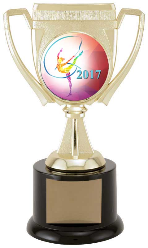 Challenge Cup Gymnastics Trophy 7.5" (Includes Engraving)
