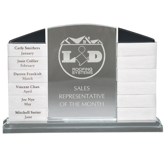 10.5x13 Trophy Employee of the Month Perpetual Award Plaque FREE engraving 