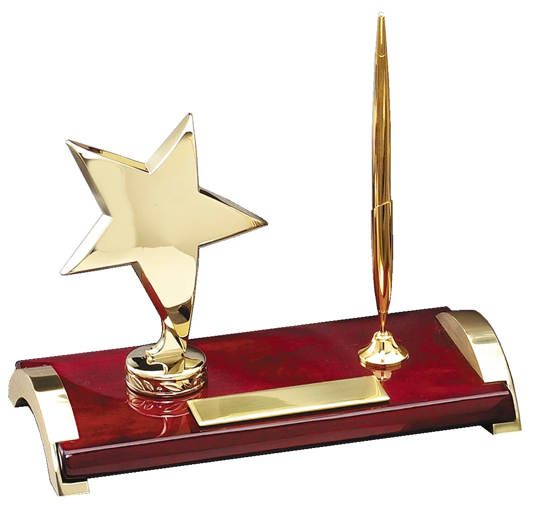 Pen Set with Gold Star 7.75" x 3.75" (Includes Engraving)