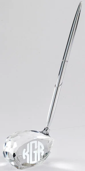 Crystal Golf Club Pen Self Standing 2.75" x 1.5" (Includes Engraving)