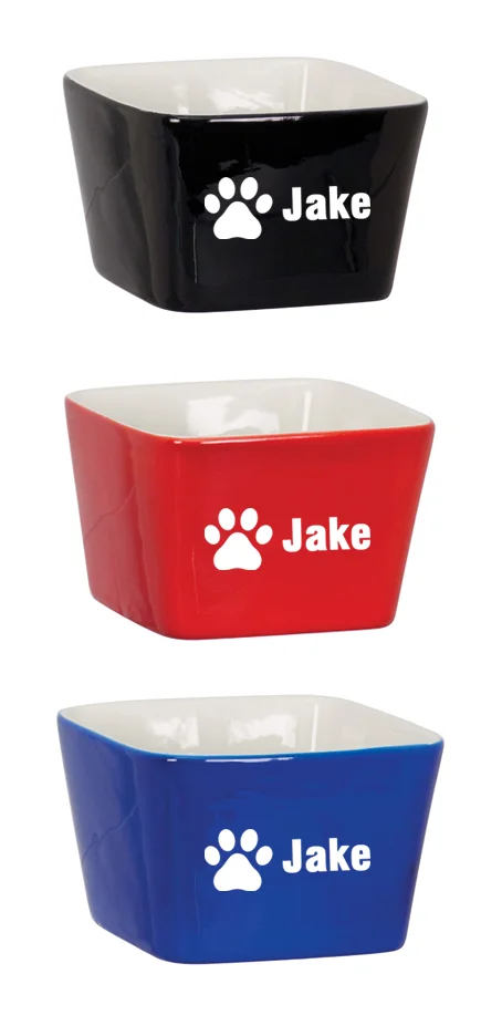 Pet Bowl 4" x 4"- 3 Colors (Includes Engraving)