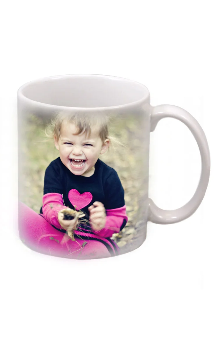 White Ceramic Photo Mug 11 oz. (Includes Personalization)