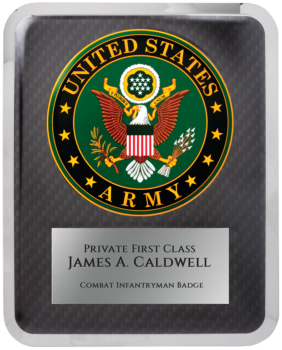  10.5" x 13" Army Hero Plaque (Includes Engraving)