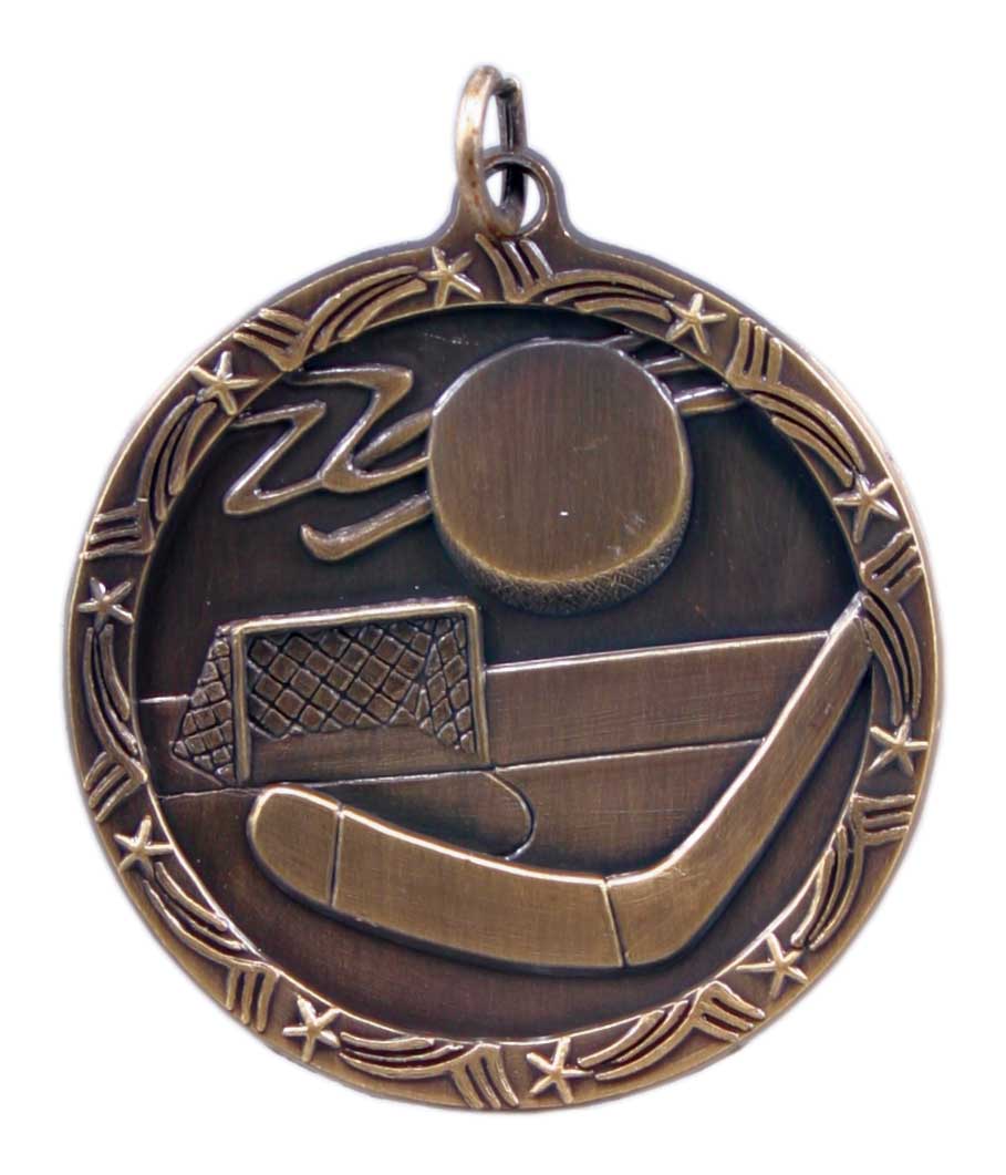 Shooting Star Hockey Medal 1.75" (Includes Ribbon)