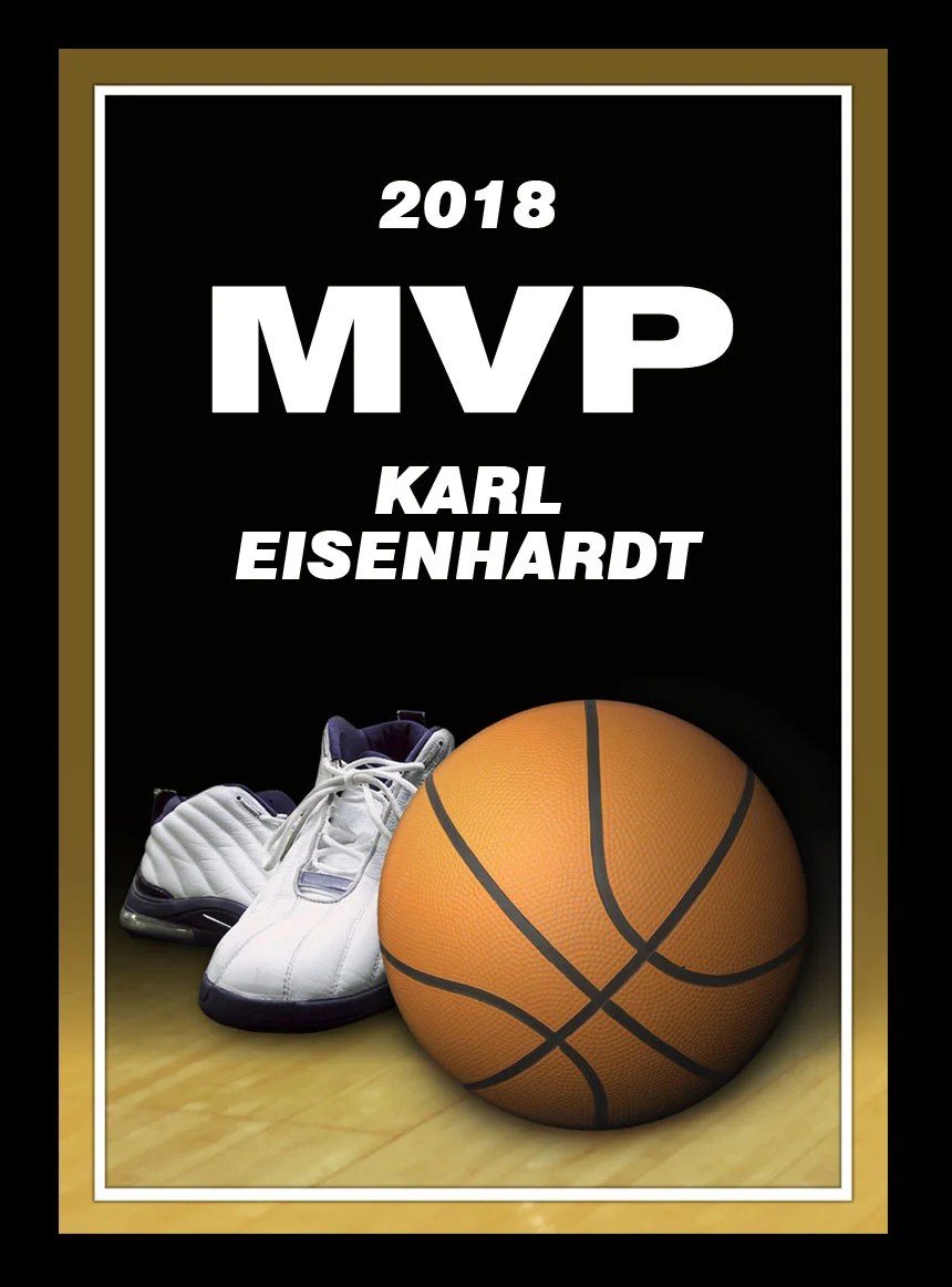 Graphic Basketball Plaque- 3 Sizes (Includes Engraving)