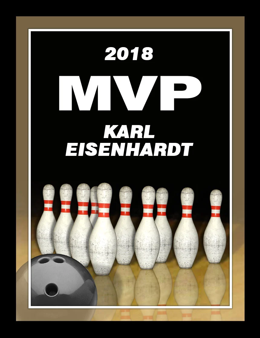 Graphic Bowling Plaque- 2 Sizes (Includes Engraving)