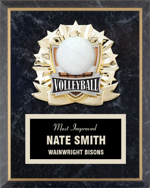 Volleyball All Star Plaque- 2 Sizes (Includes Engraving)