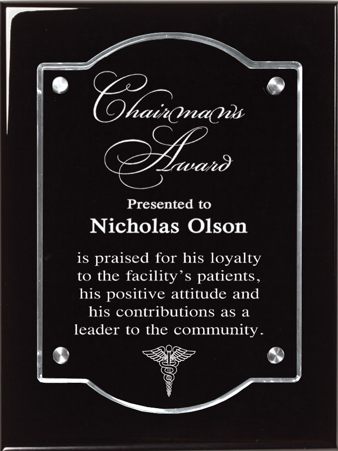 The Restormel Ebony Plaque- 2 Sizes (2 Custom Options)