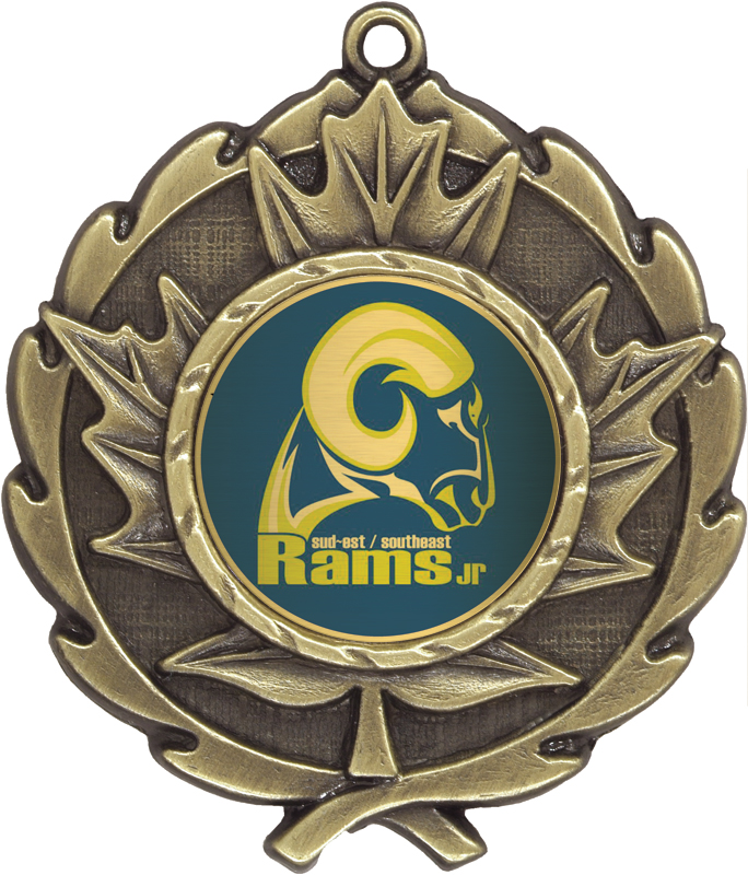 Maple Leaf School Medallion 2" (Includes Ribbon)