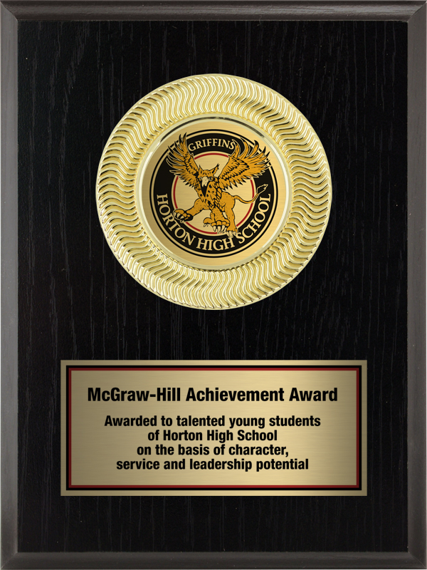 Flame School Plaque 2" Insert Plaque- 2 Sizes (Includes Engraving)