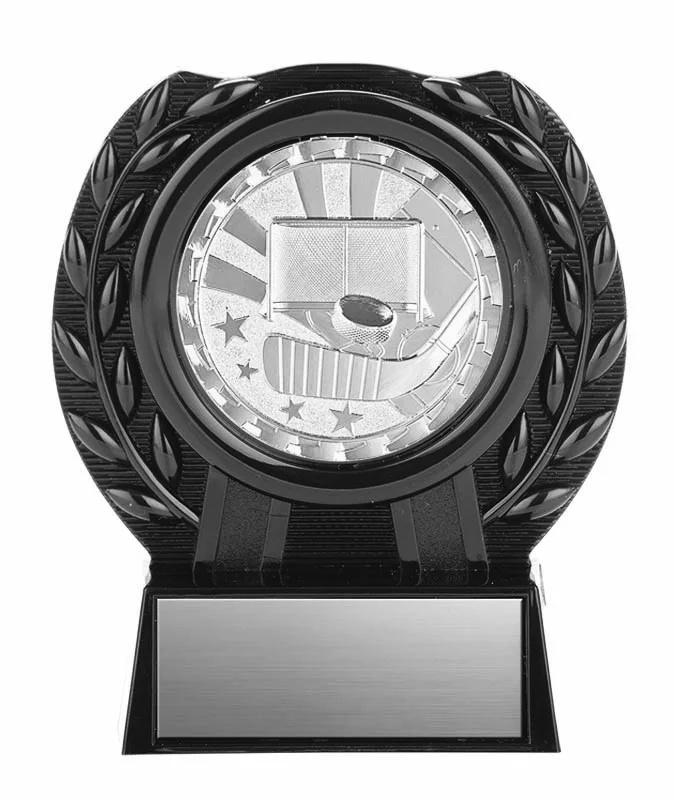 Brite Series Silver Medal with Stand, Hockey 4"(Engraving Included)
