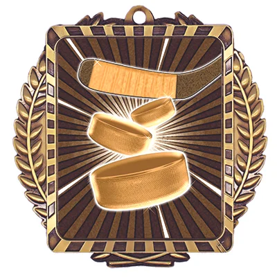 Lynx Hockey Medal 3.5" (Includes Ribbon)