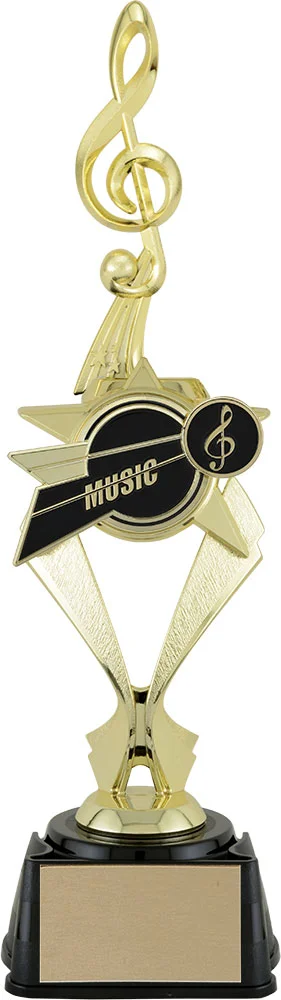 Bullseye Music Trophy 12" (Includes Engraving)