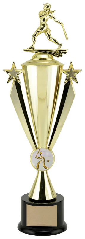 Star Ribbon Softball Trophy- 4 Sizes (Includes Engraving)