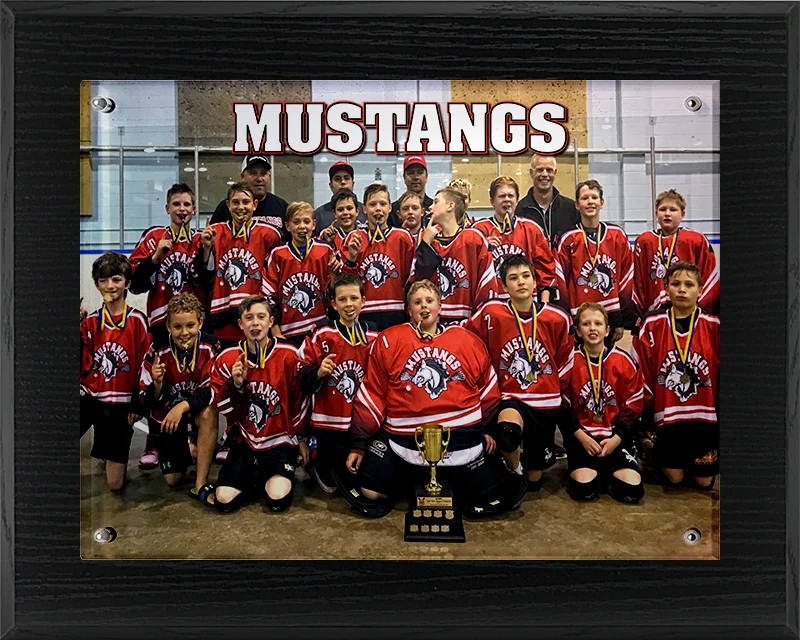 Surface Mounted Photo Black Plaque- 8 Sizes (2 Custom Options)