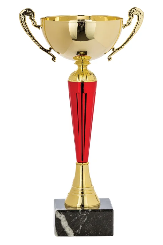 Gold Red Metal Cup- 4 Sizes (Includes Engraving)