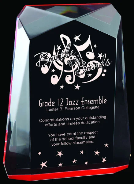 Traverse Radiant Acrylic Award 3 Sizes, 3 Colors (2 Custom Options)