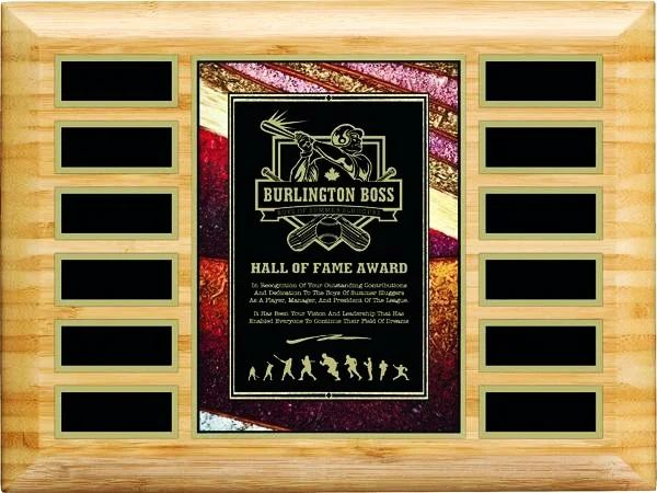 Bamboo Art Annual Plaque- 2 Sizes (Includes Header- 2 Custom Options)