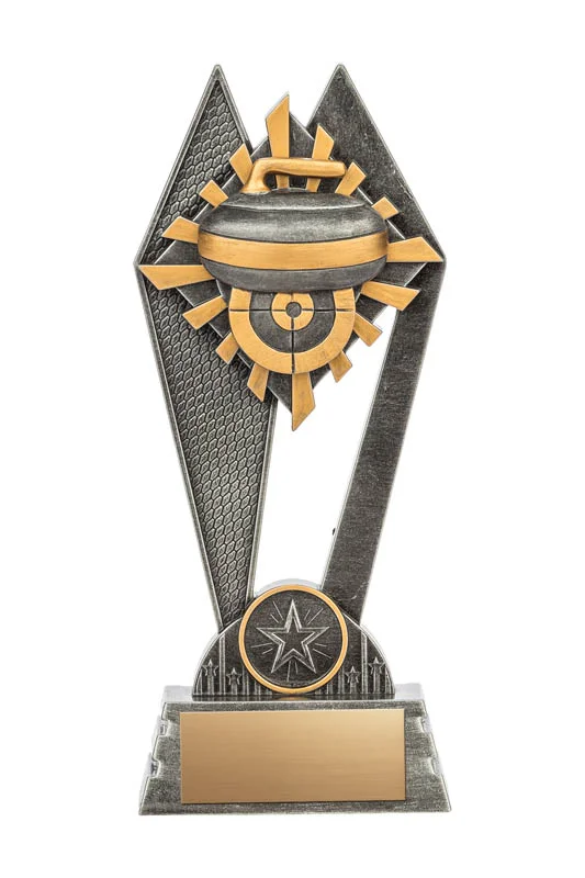 Peak Curling Trophy- 3 Sizes (Includes Engraving)