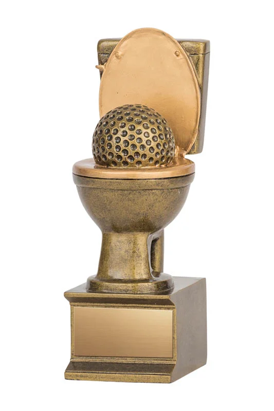 Golden Flush Award 6" (Includes Engraving)
