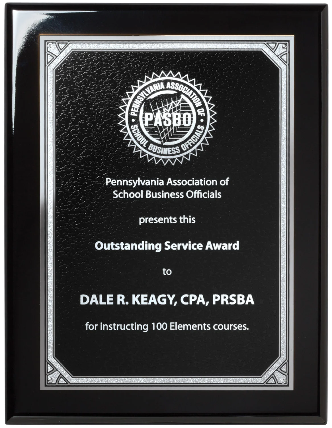 Pendennis Plaque Black Aluminum Plate- 2 Sizes (2 Custom Options)