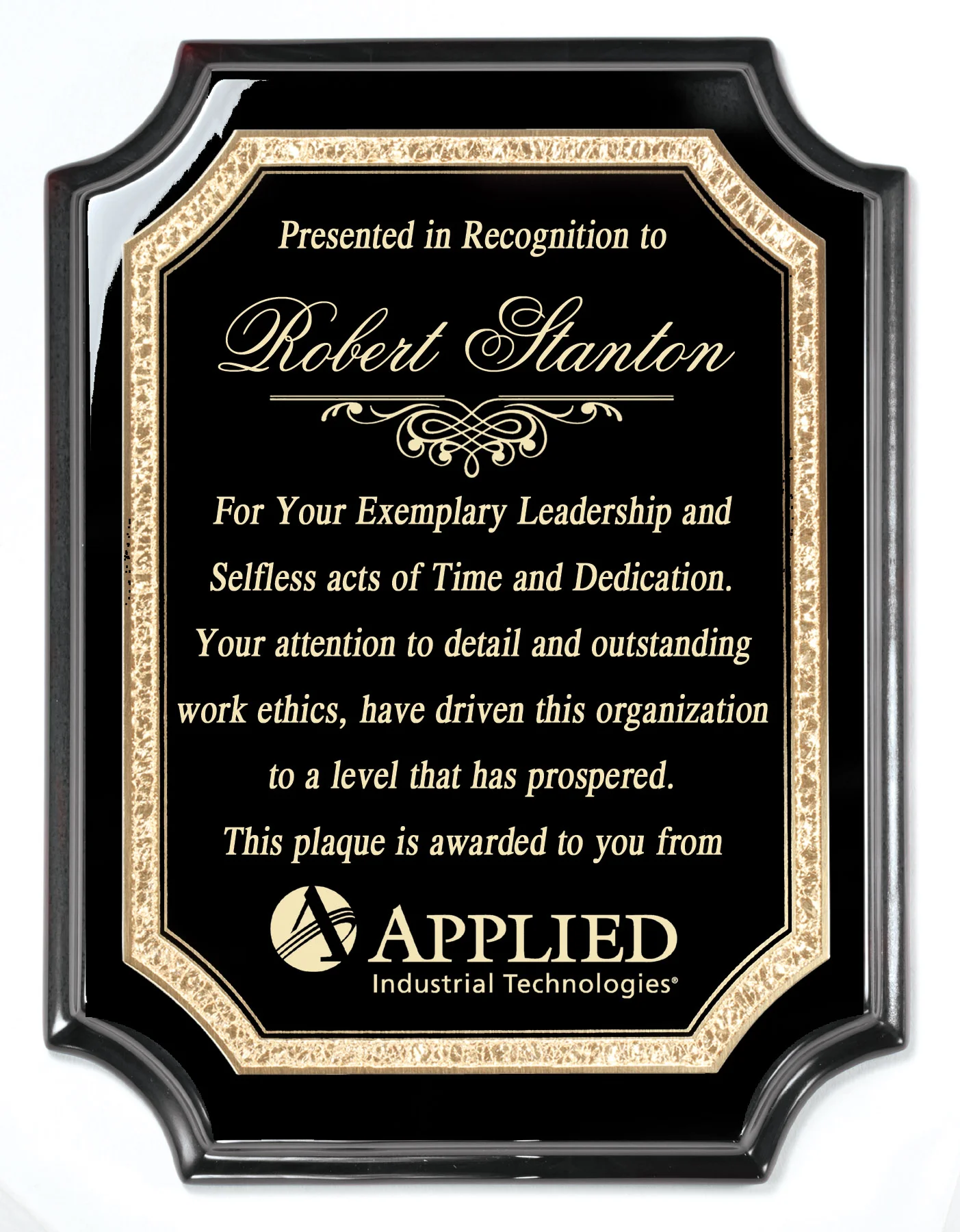 The Carlisle Plaque Black Brass Plate- 2 Sizes (2 Custom Options)