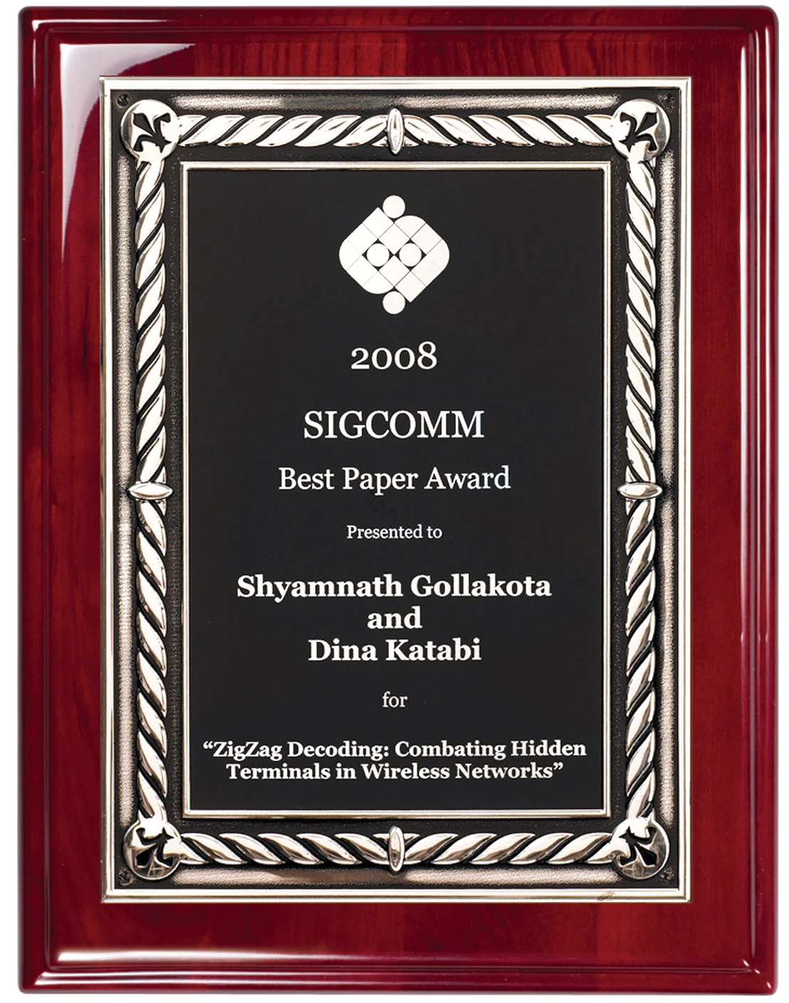 Leeds Plaque Rosewood- 2 Sizes (2 Custom Options)