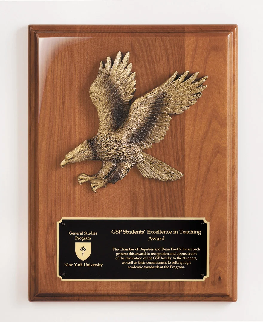 Eagle Walnut Plaque 9" x 12" (2 Custom Options)