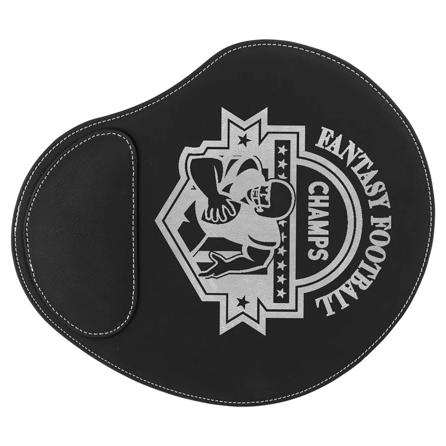 Laserable Leatherette Mouse Pad 9"(L) x 10.25"(H)- 10 Colors (Includes Engraving)