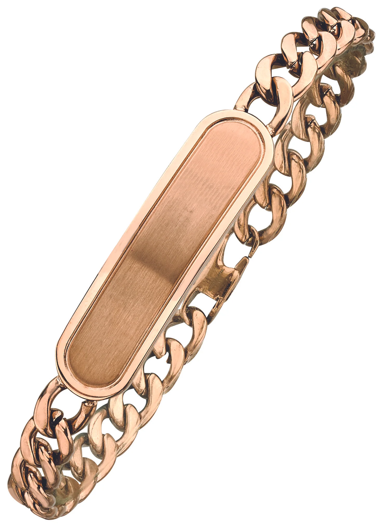 Rose Gold Stainless Steel Bracelet 8.5” long