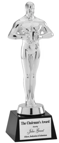 Silver Crystal Victory Male 8.5" (Includes Engraving)