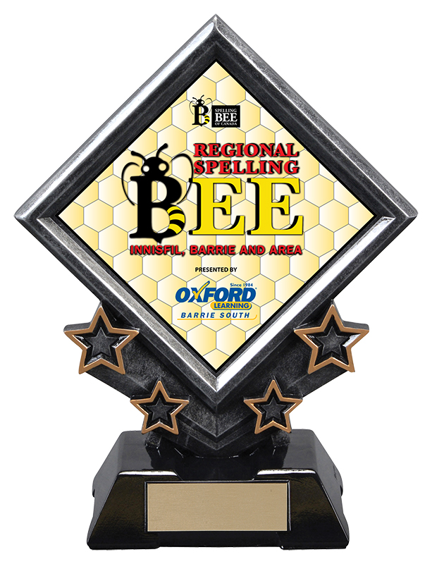 Diamond Star School Resin Trophy- 3 Sizes (Engraving Included)