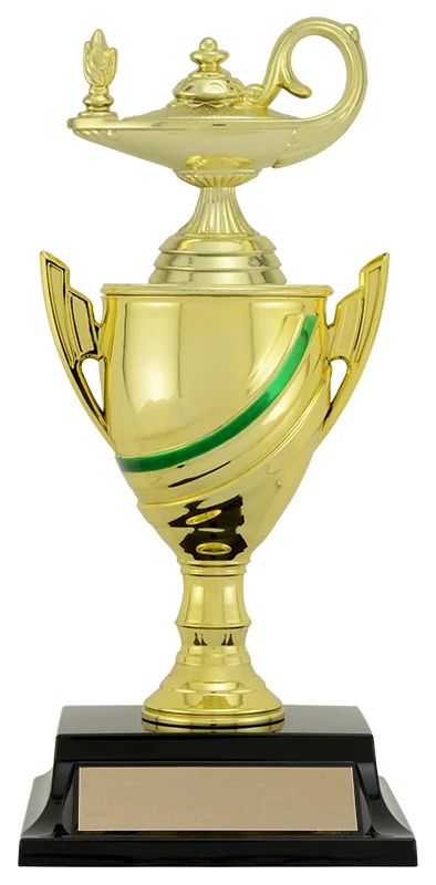 Lamp of Knowledge Angelo School Cup 8.675" (Includes Engraving)