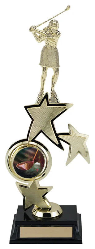 Tri-Star Spinner Golfer 12.5" (Includes Engraving)