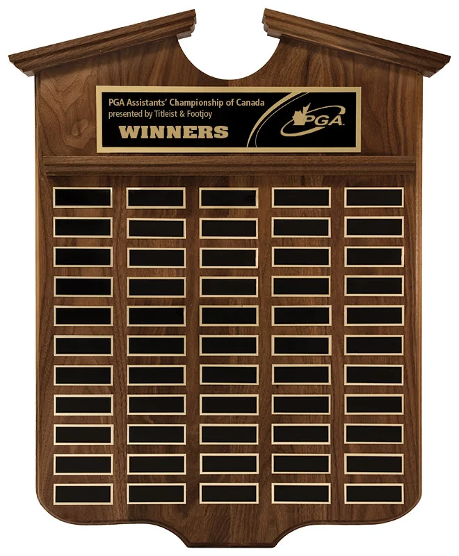 Genuine Walnut Grant Annual Golf Plaque 19"x24" (Includes Header Engraving)