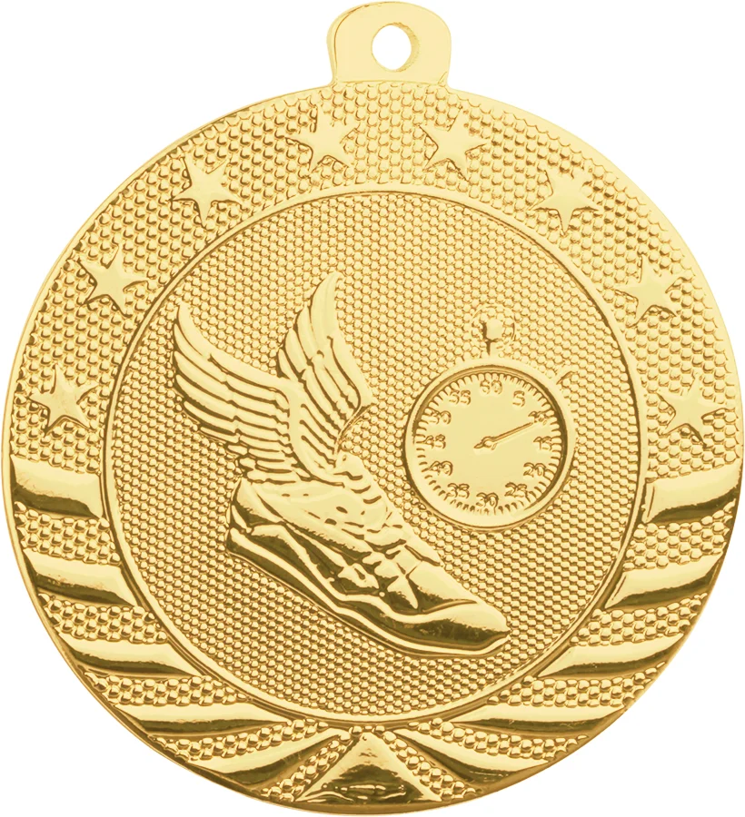 2" Bright Track Starbrite Medal (Includes Ribbon)