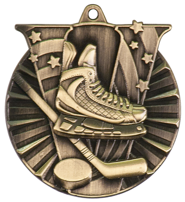 Hockey Victory Medal 2" (Includes Ribbon)