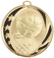 Basketball Midnite Medal 2" (Includes Ribbon)