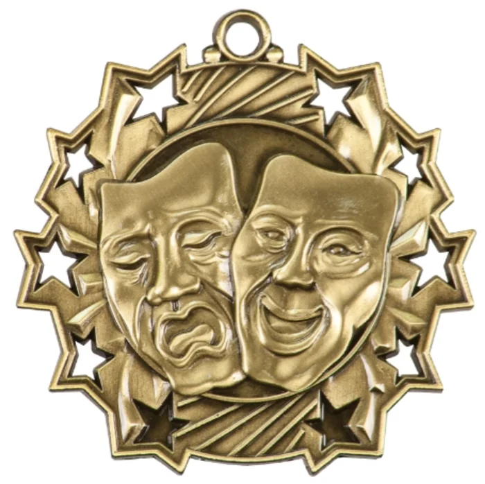 Drama Ten Star Medal 2.25" (Includes Ribbon)