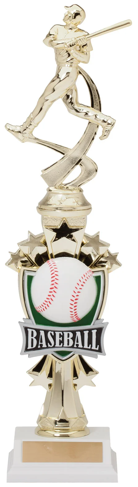 Baseball Motion Trophy 14" (Includes Engraving)